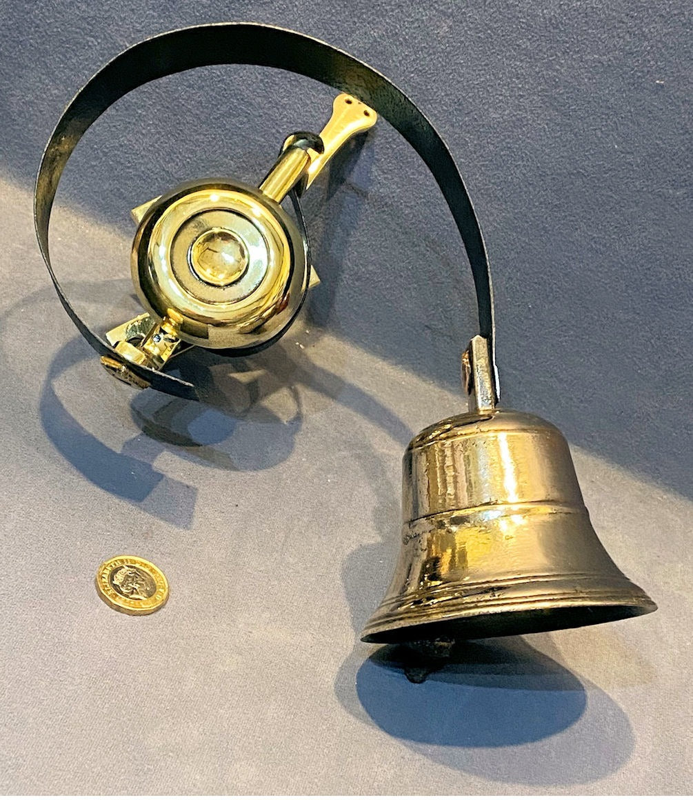 Brass Servants Intercom Bell — Brass, late 19th century