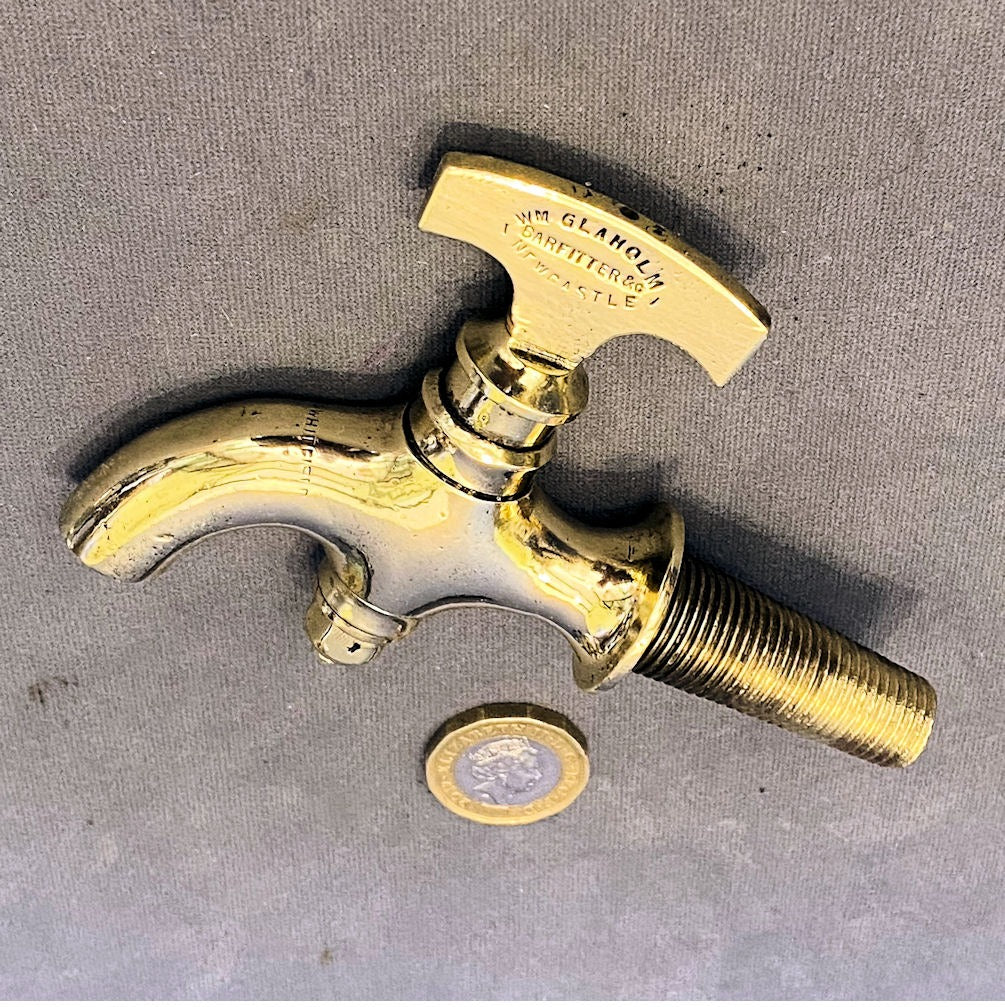 Brass Sherry Barrel Tap — Brass, late 19th century