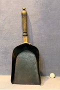 Brass Steel Coal Box Shovel — Brass, late 19th century