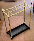 Brass Umbrella Stand with 12 Sections — Brass, late 19th century