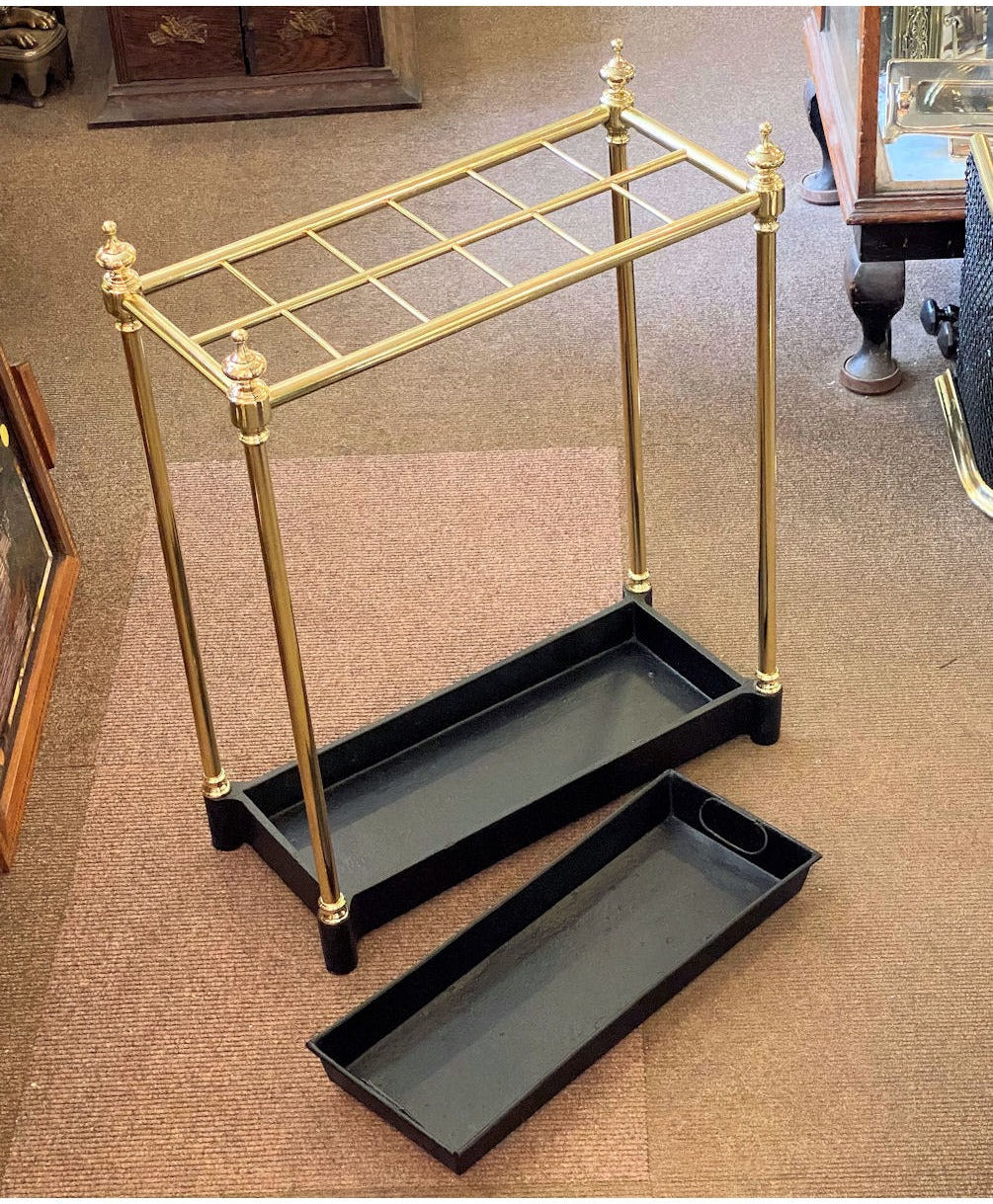 Brass Umbrella Stand with 12 Sections — view 2
