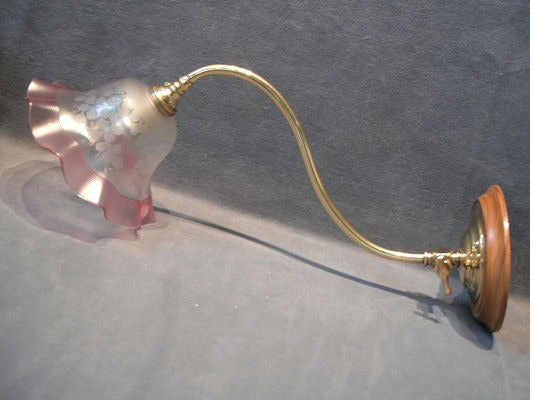 Brass Wall Light — Brass, 1920's