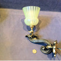 Brass Wall Light — Brass, late 19th century