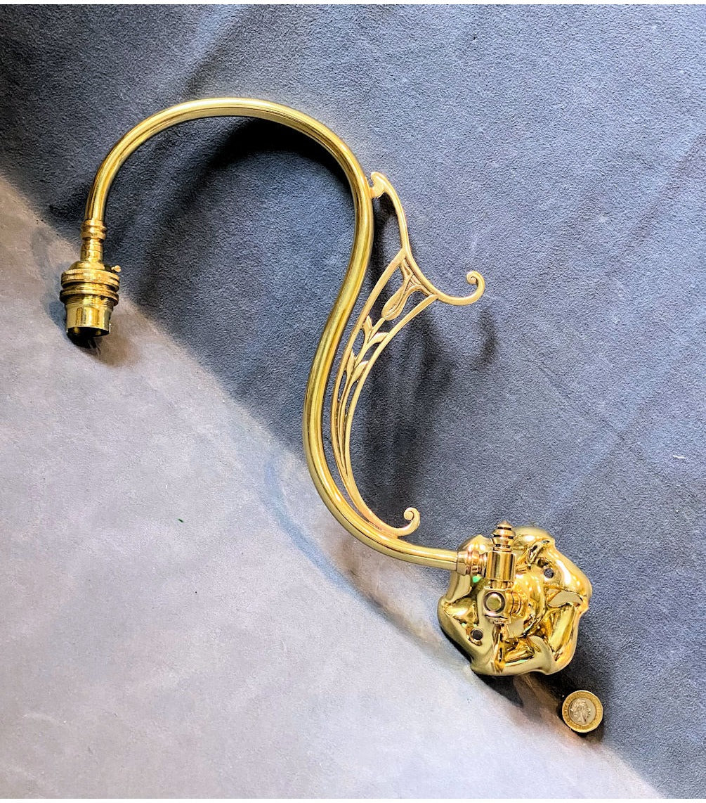 Brass Wall Light — view 3