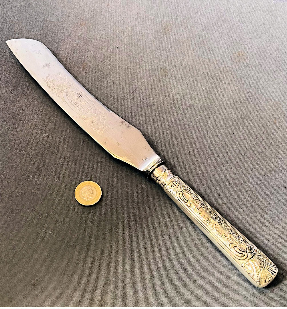 Bread Knife — Steel, late 19th century