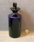 Bristol Blue Glass Chemist Syrup Bottle — Glass