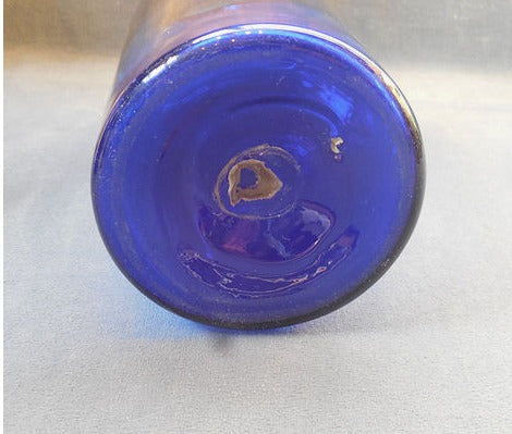 Bristol Blue Syrup Bottle — view 2