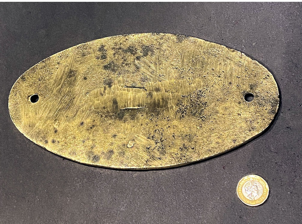 Bristol Nested Fire Bucket Brass Plaque — view 2