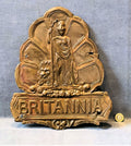 Britannia Fire Assoccation Fire Mark — Copper, late 19th century