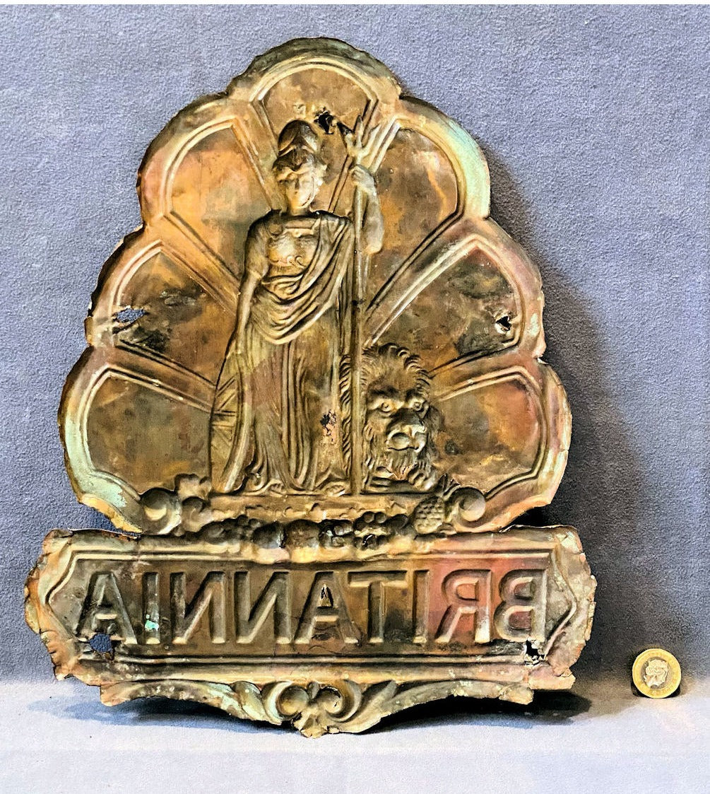 Britannia Fire Assoccation Fire Mark — view 2