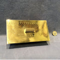 British & General Tube Desk Blotter — Brass