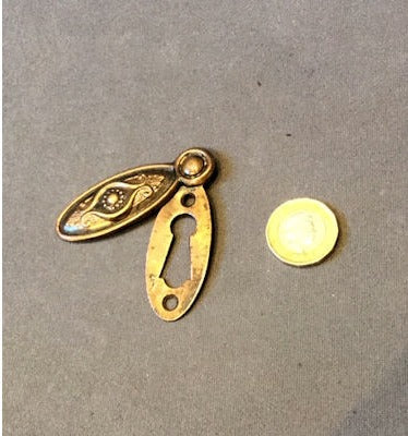 Bronzed Keyhole with Cover — view 2