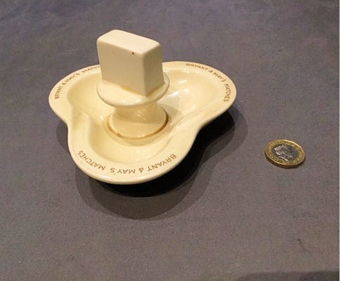 Bryant & Mays Match Holder — Ceramic, 1920's
