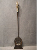 Burnished Steel and Brass Fireside Shovel — Steel, late 19th century