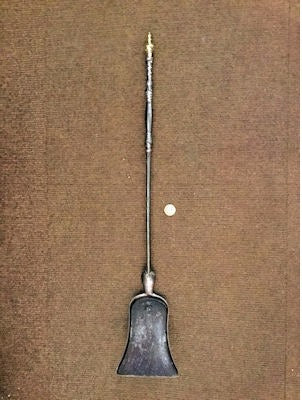 Burnished Steel Fireside Shovel — Steel, circa 1900