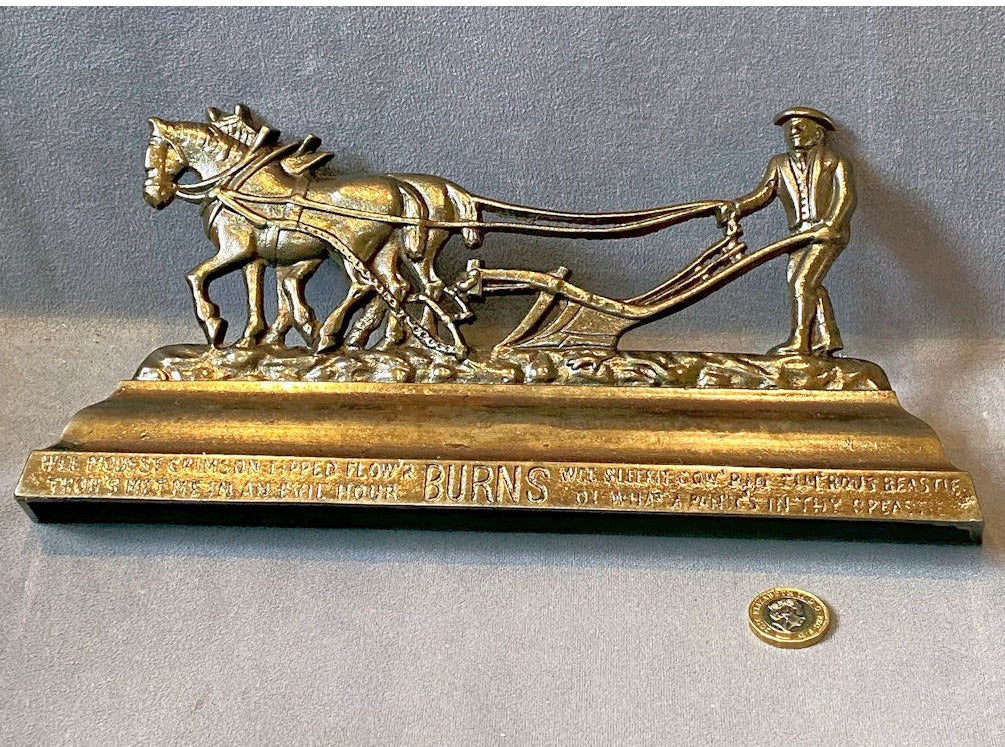 Burns Ploughman Mantle Ornament — view 3