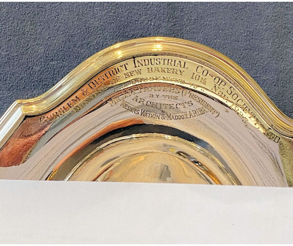 Burslem Co-op Society 1923 Presentation Bread Basket — view 2