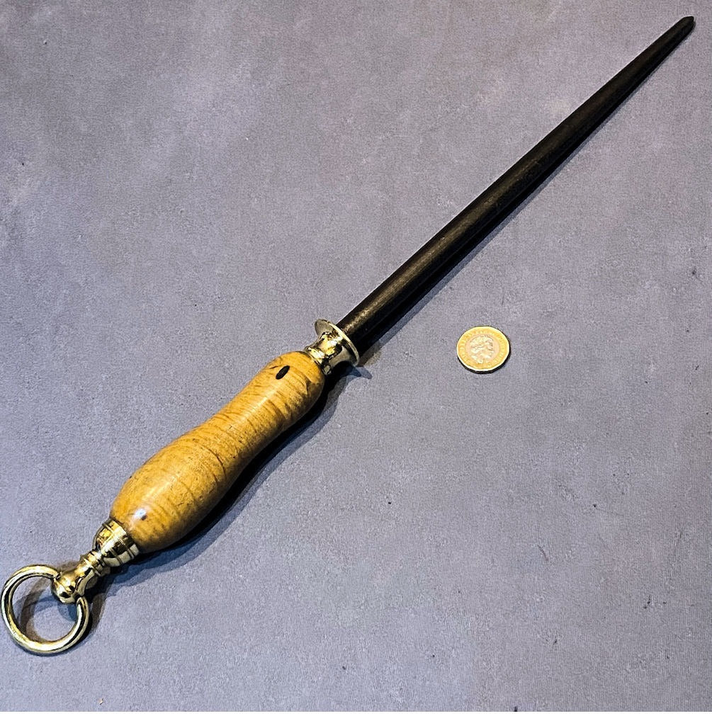 Butchers Sharpening Steel — Steel, late 19th century