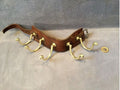 Campaign Tent Pole Coatrack — Leather, late 19th century