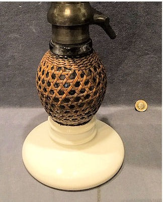 Cane Covered Soda Syphon — view 3