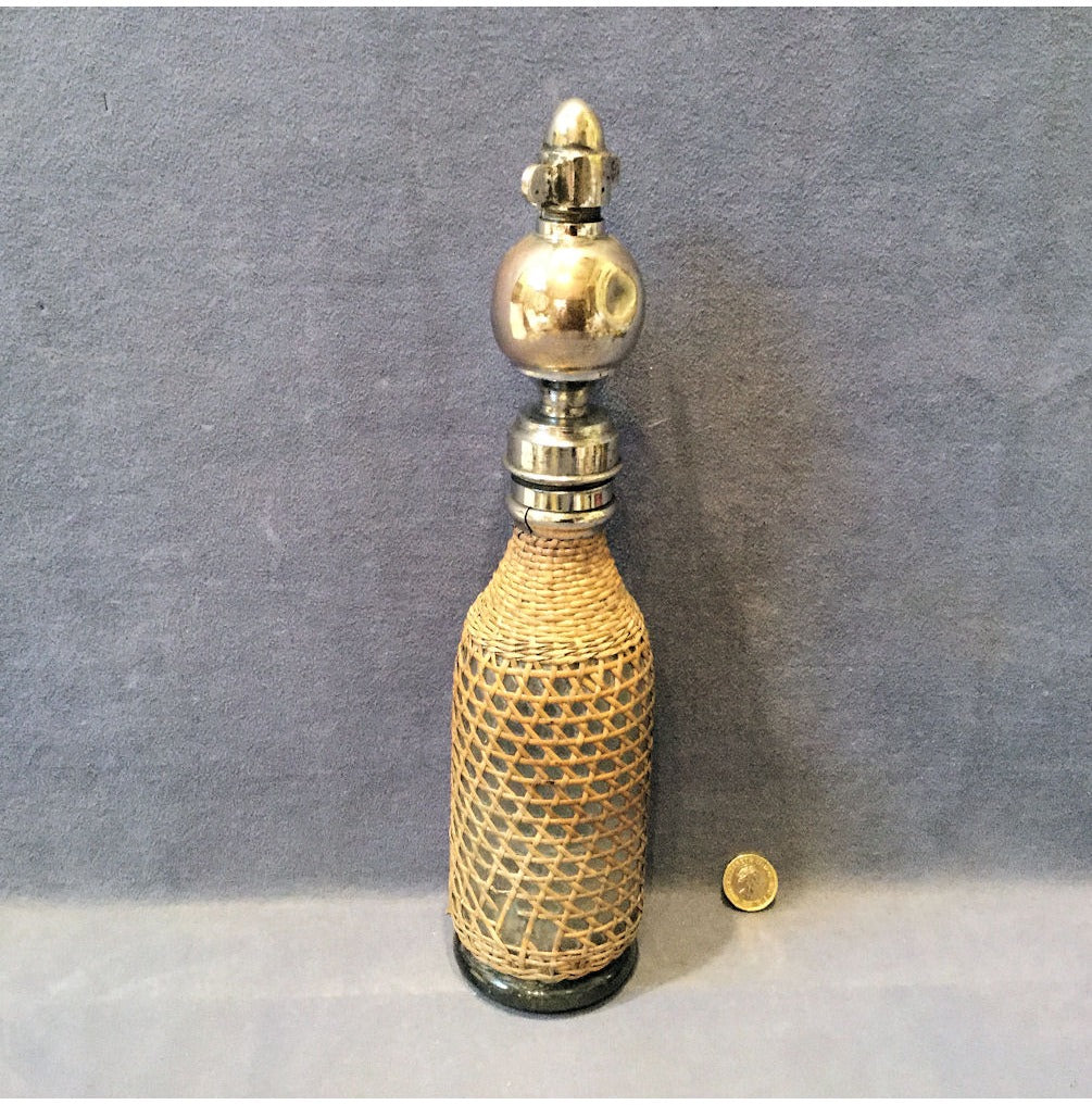 Cane Covered Soda Syphon — view 2