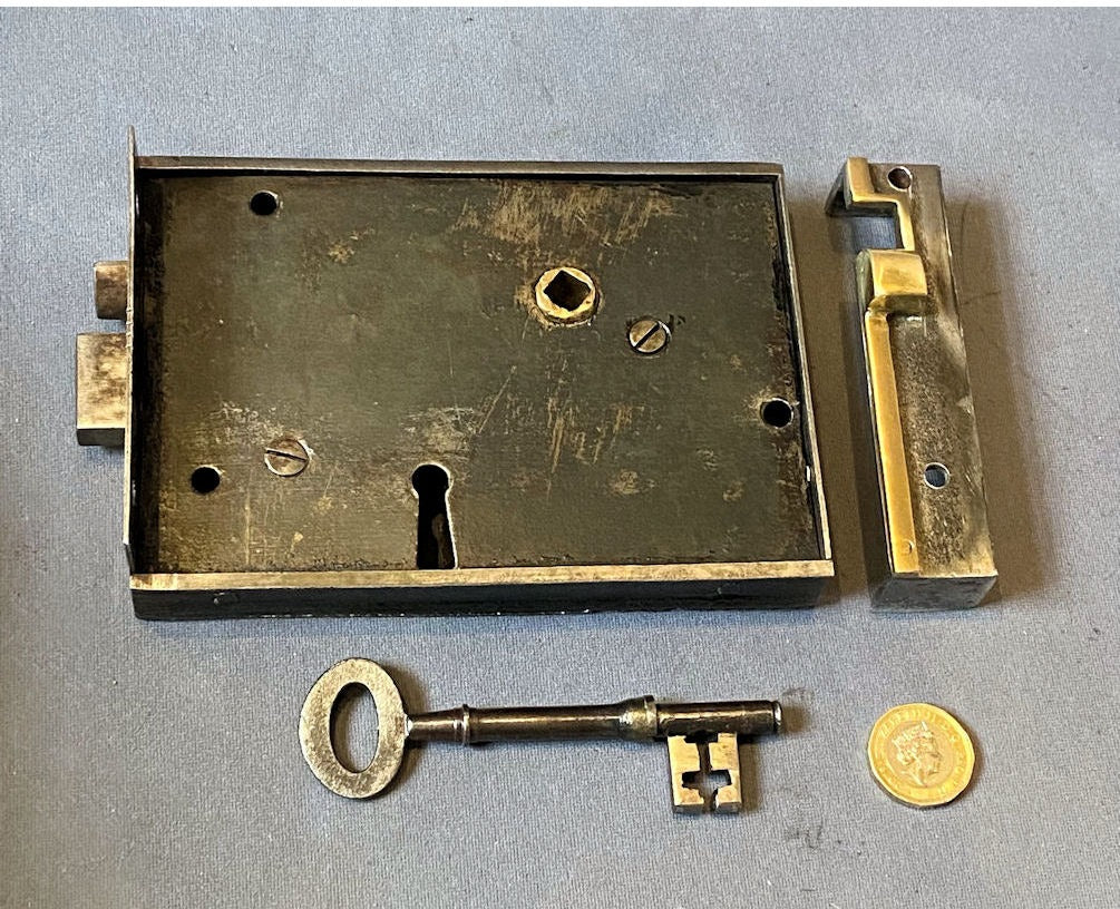 Carpenters Patent Wrought Iron Rim Lock — view 2
