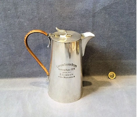 Carters Seeds Presentation Water Jug — Silver plate, 1928