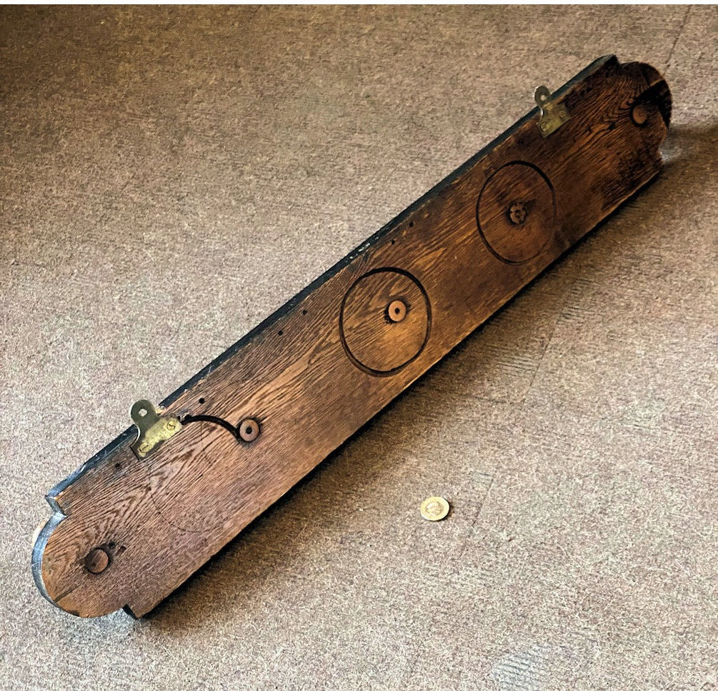 Carved Oak Coat Rack — view 3