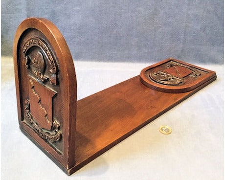 Carved Walnut Folding Book Stand — view 2