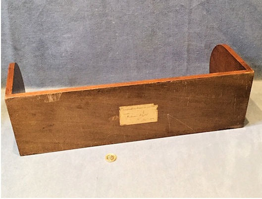 Carved Walnut Folding Book Stand — view 3