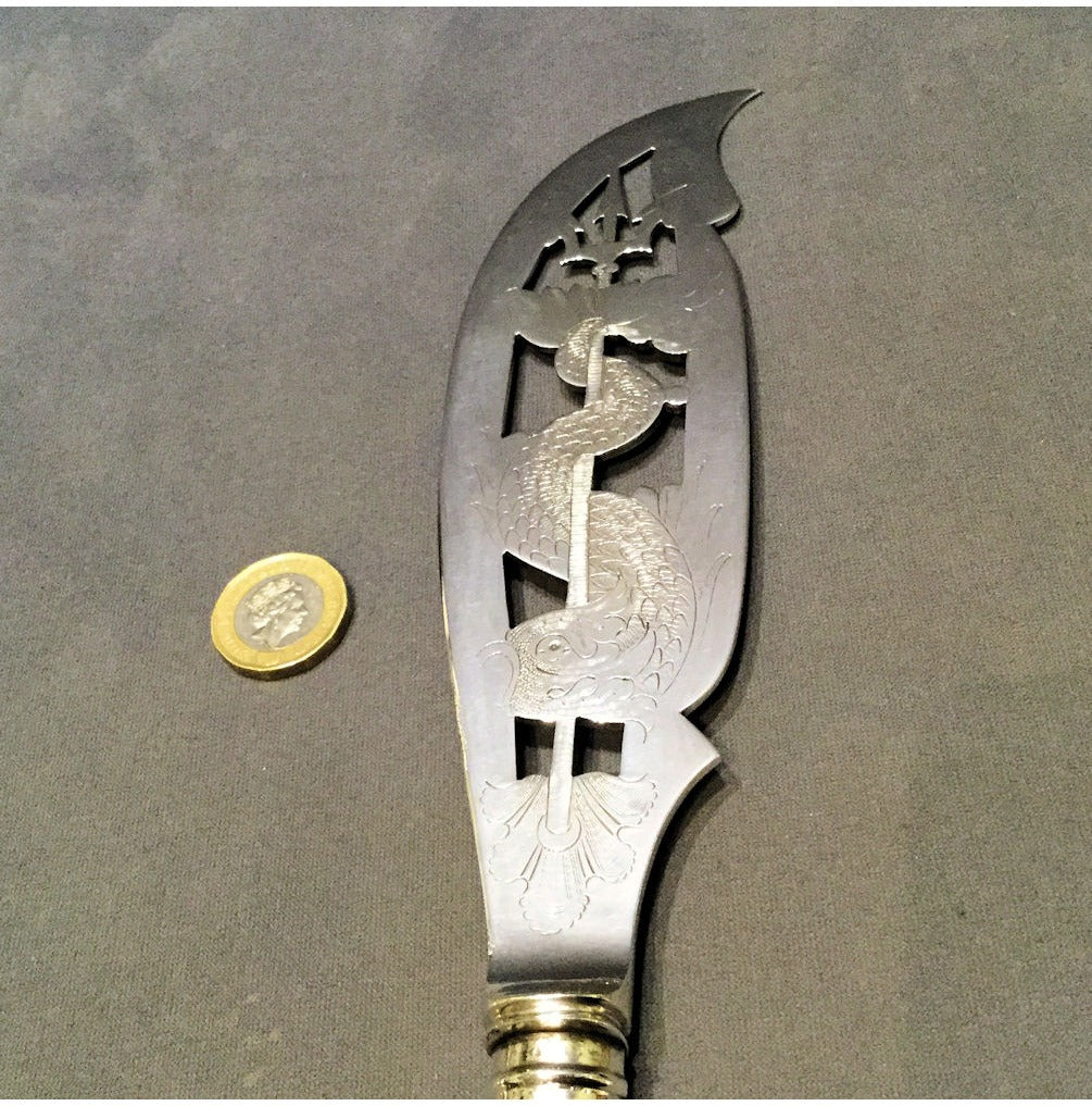 Cased Pair of Fish Servers — view 5