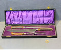 Cased Set of Meat Carving Tools — Steel, circa 1900