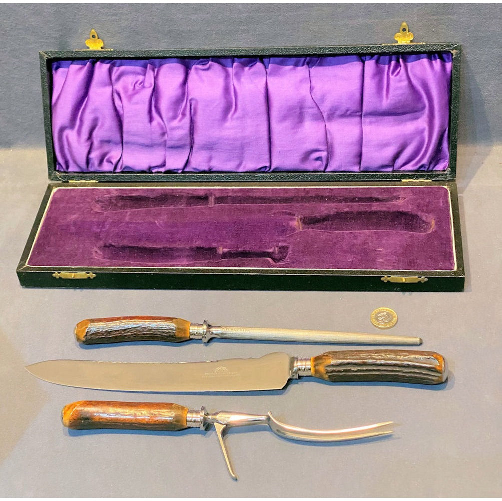 Cased Set of Meat Carving Tools — view 2