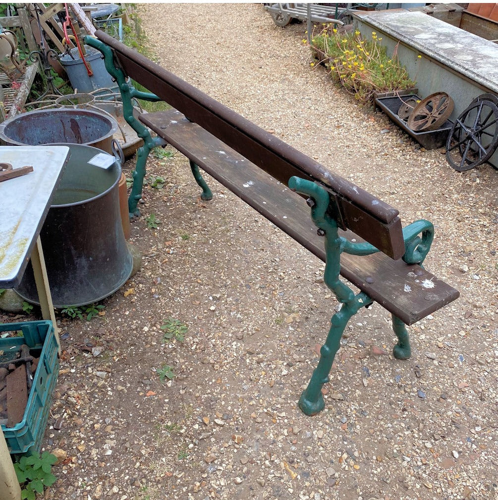 Cast Iron & Timber Garden Bench — view 3
