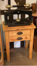 Cast Iron Book Press on Base — Cast iron, late 19th century