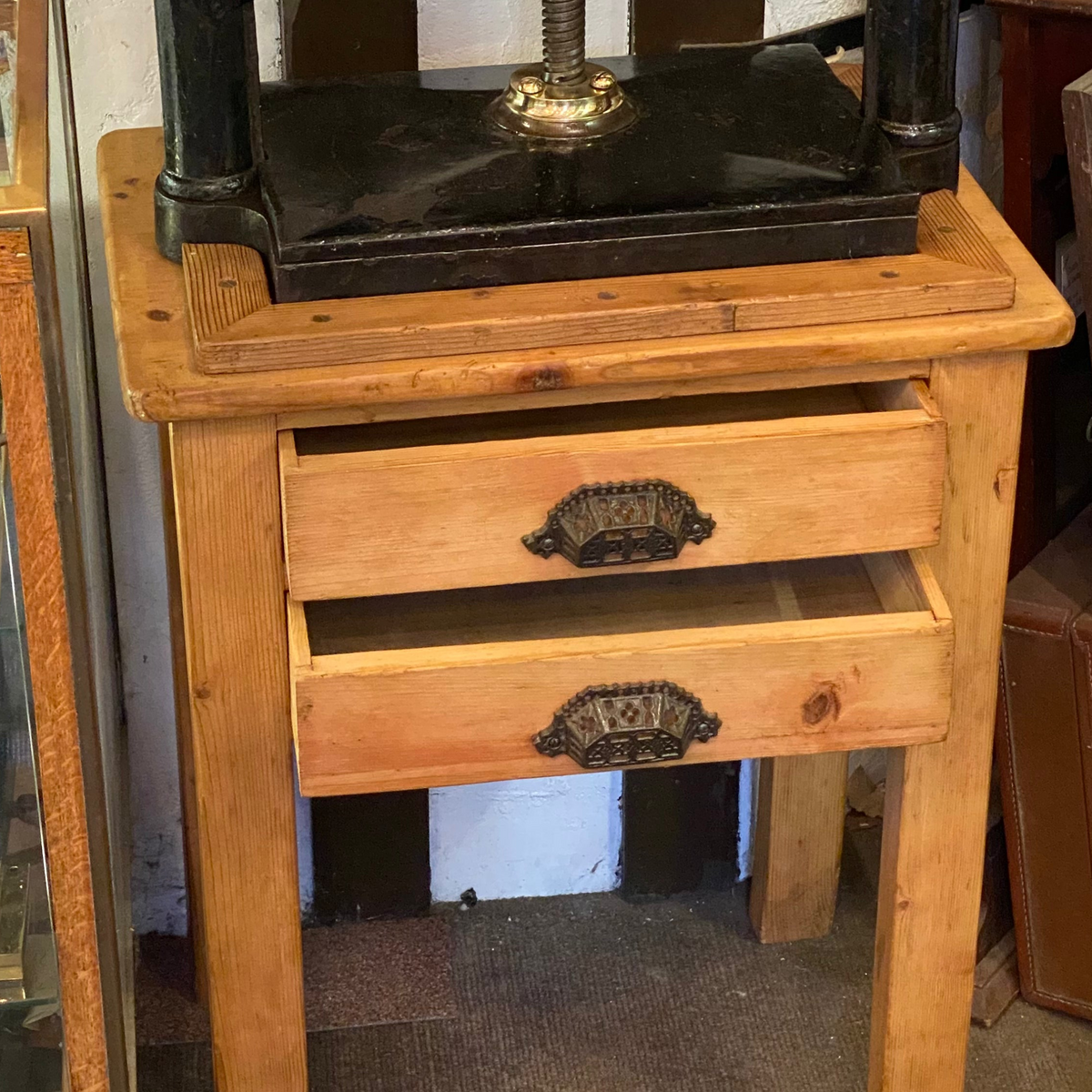Cast Iron Book Press on Base