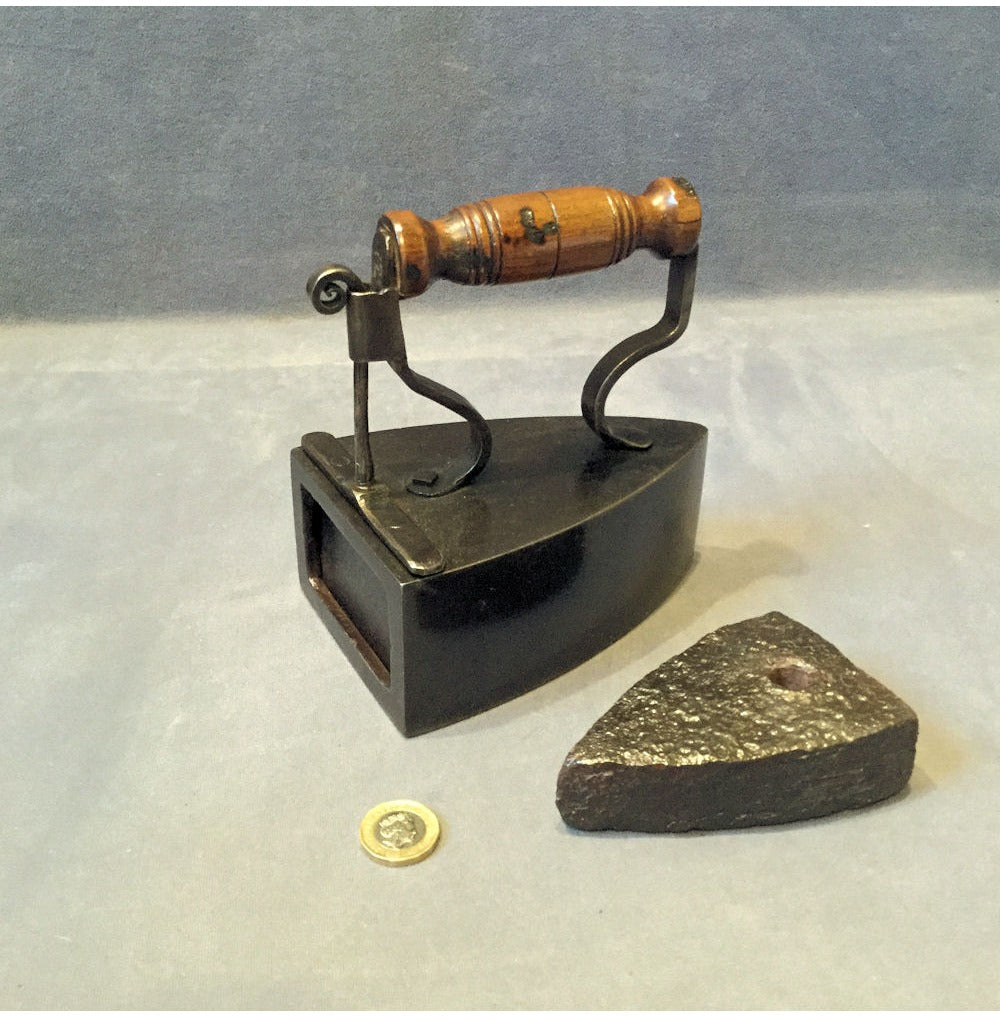Cast Iron Box Iron with Slug — view 2