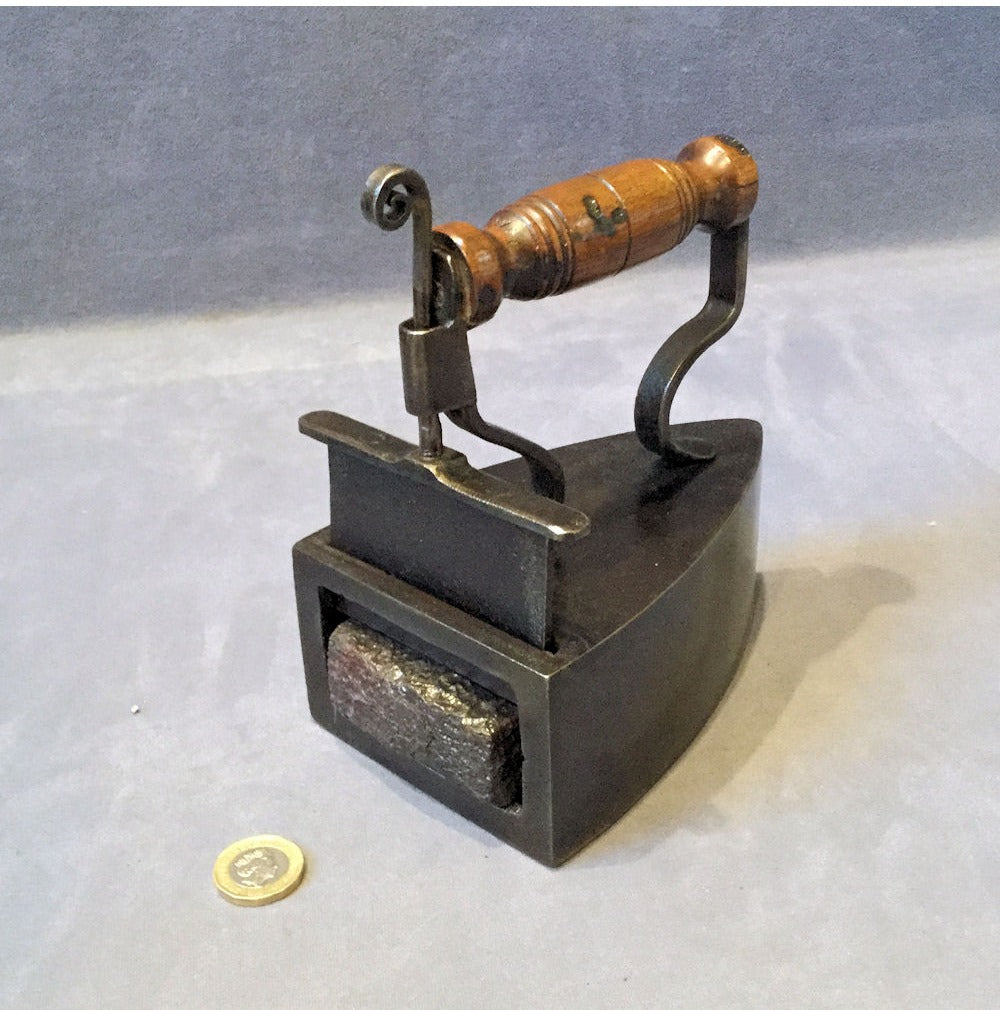 Cast Iron Box Iron with Slug — view 3