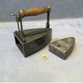 Cast Iron Box Iron with Slug — Iron, circa 1900