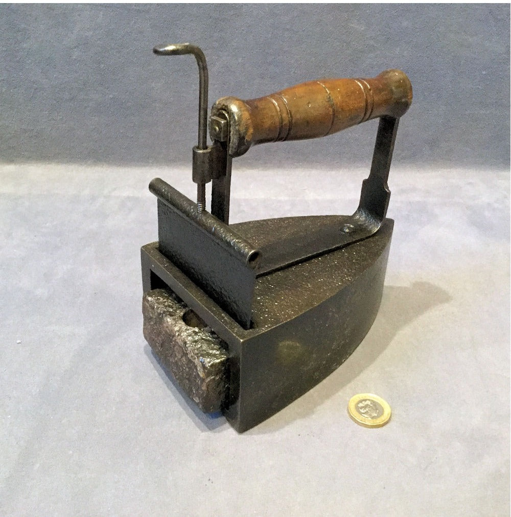Cast Iron Box Iron with Slug — view 3