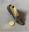 Cast Iron Cigar Cutter — Cast iron, late 19th century