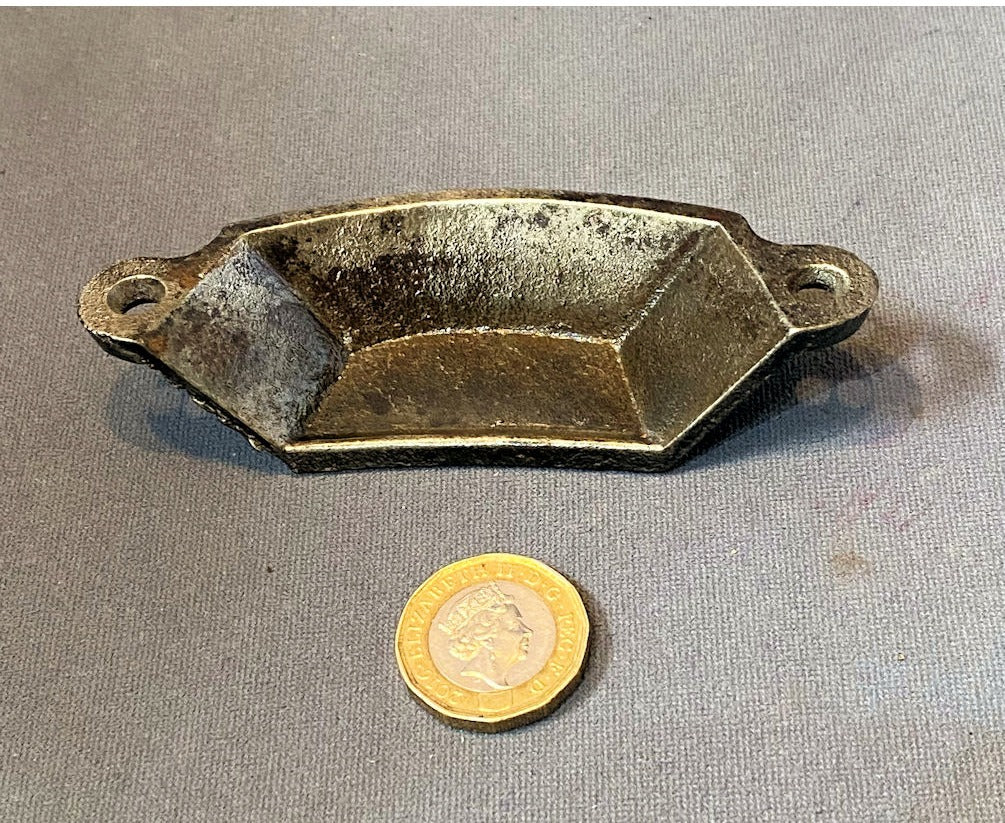 Cast Iron Cup Drawer Handle — view 2