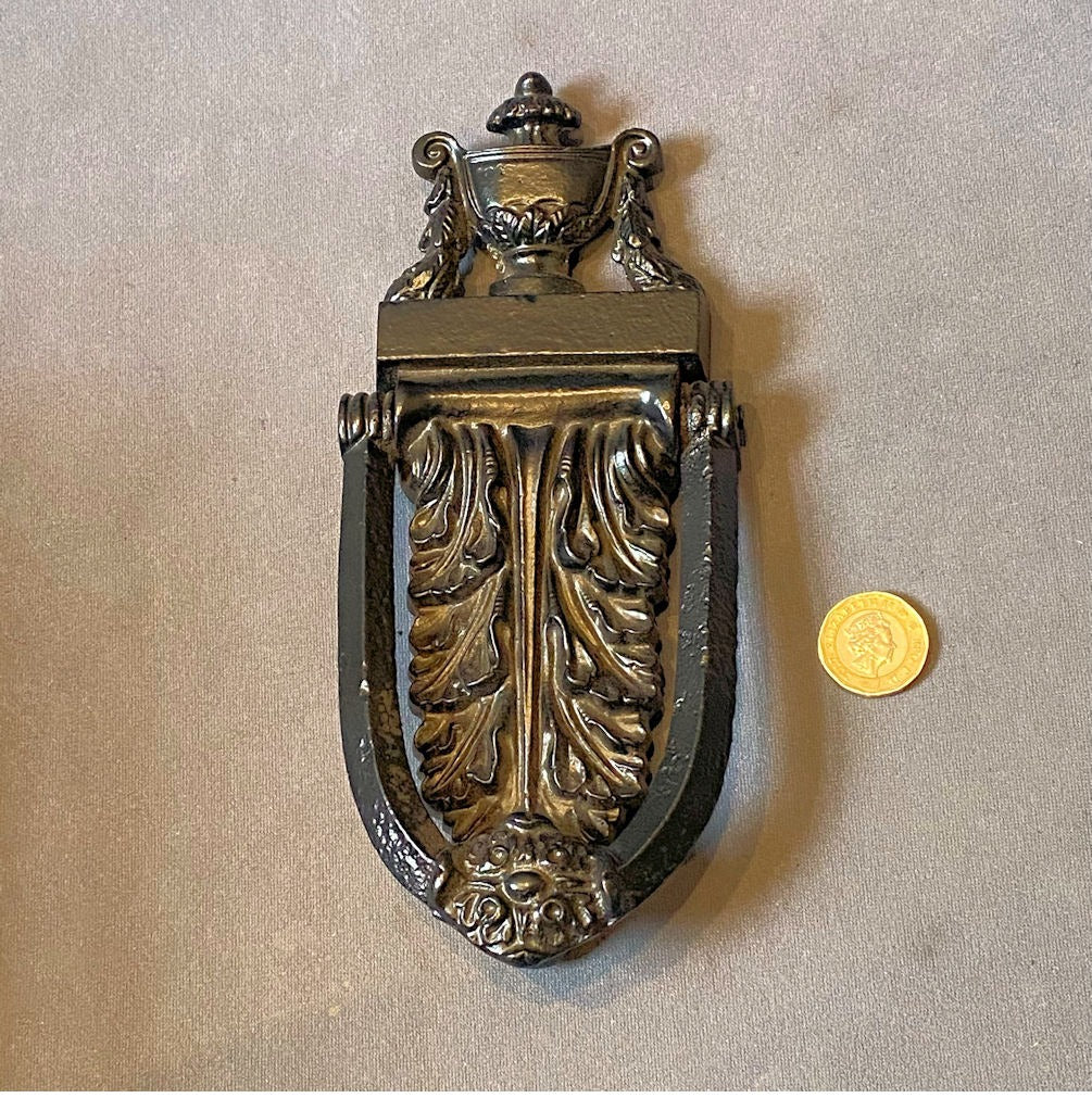 Cast Iron Door Knocker — Cast iron, mid 19th century
