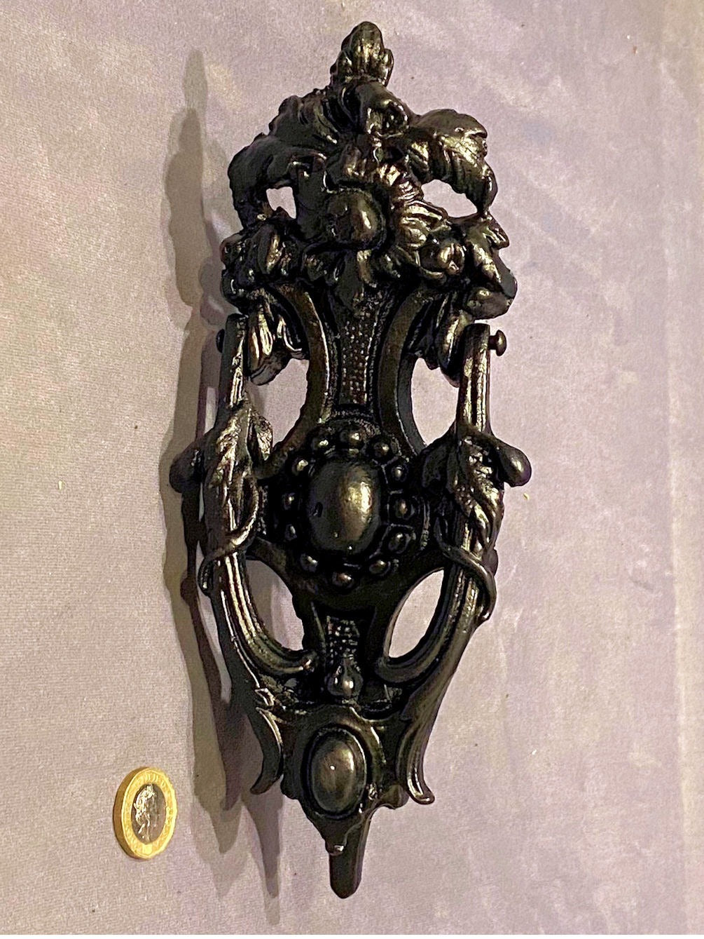 Cast Iron Door Knocker — Cast iron, late 19th century