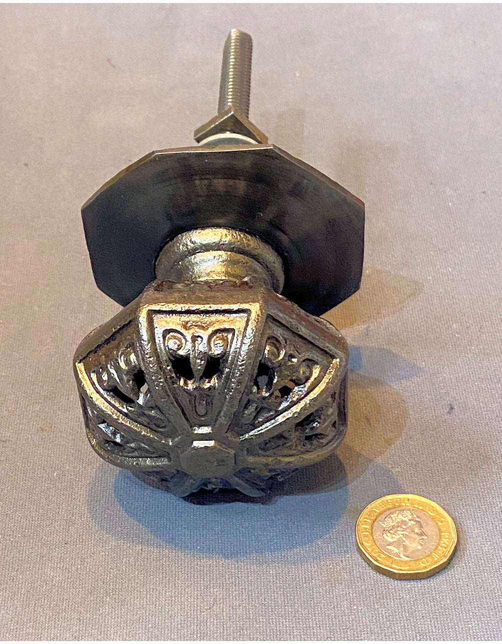 Cast Iron Door Pull Knob — view 2