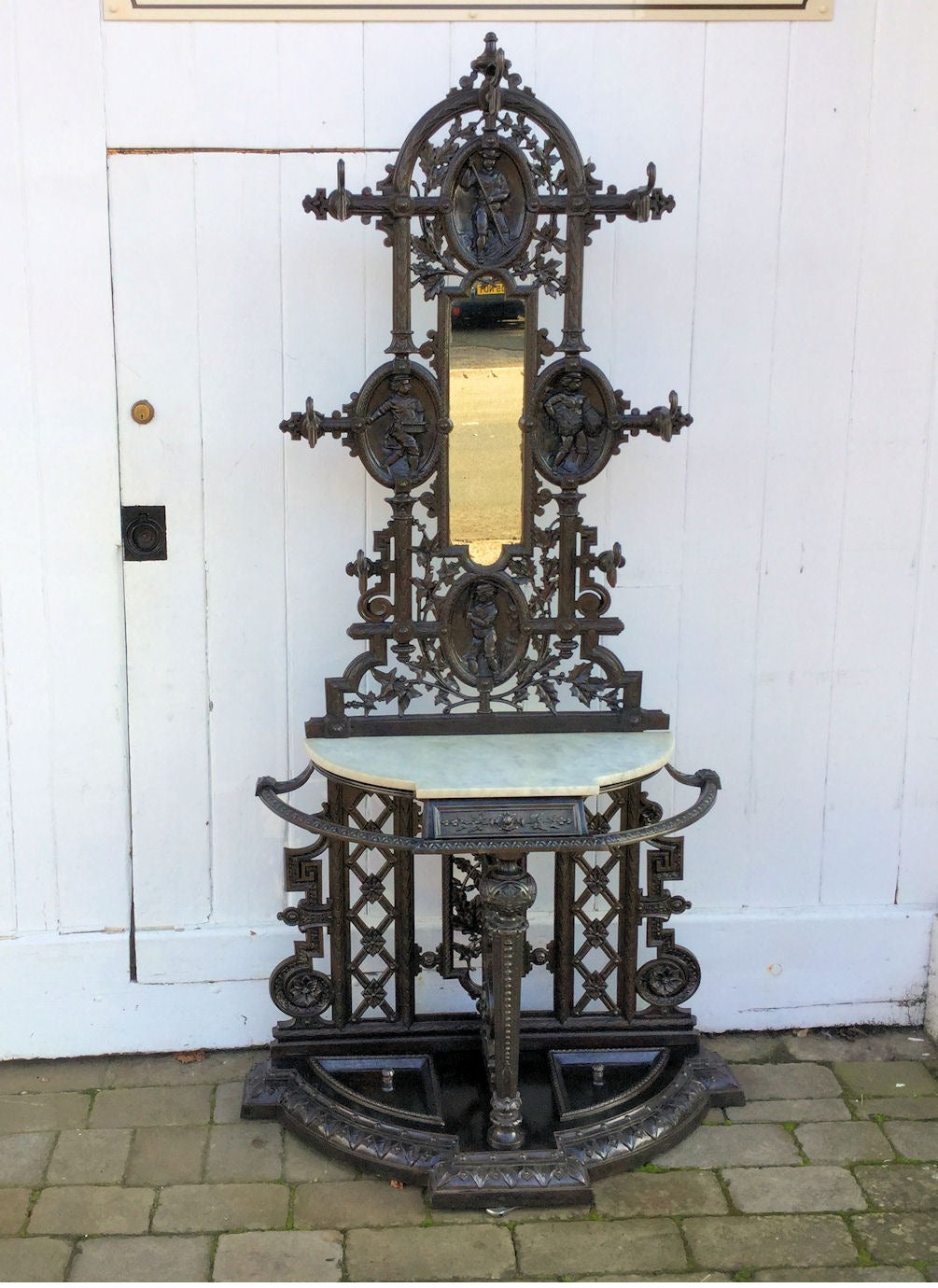 Cast Iron Hallstand — Cast iron, 19th century