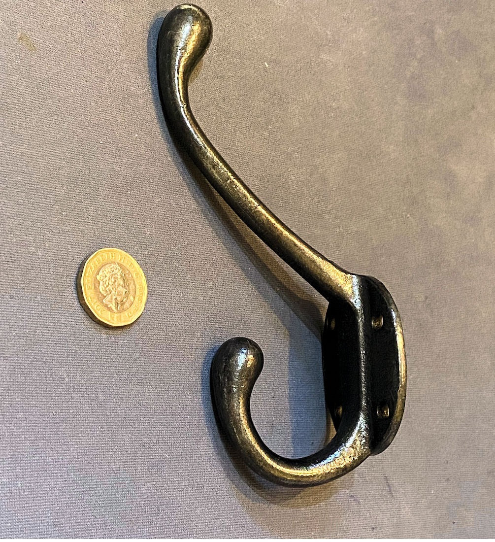 Cast Iron Hat & Coat Hook, 2 available — Cast iron, late 19th century