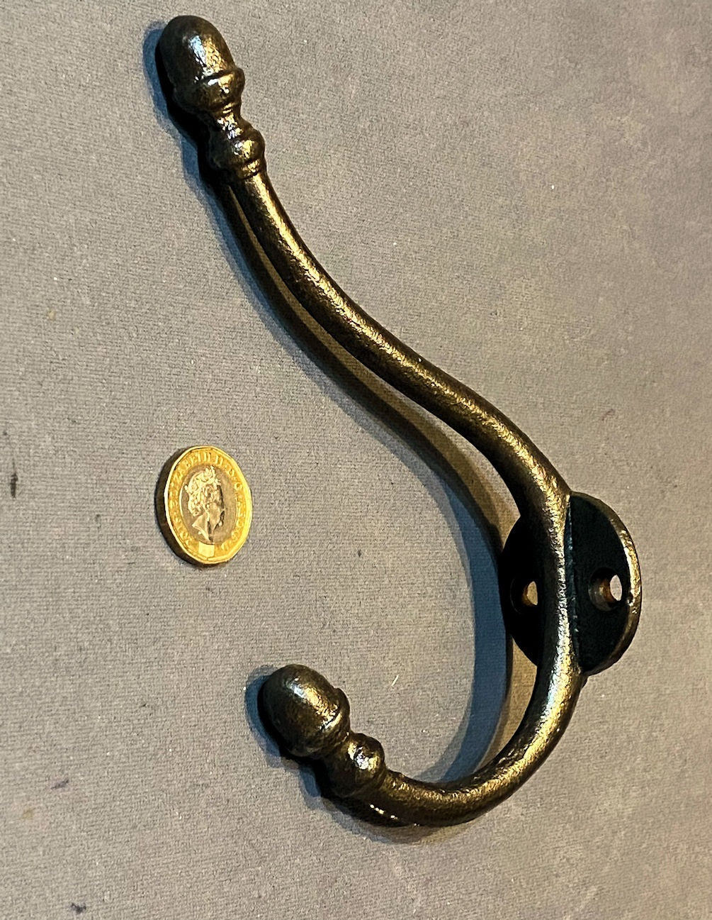 Cast Iron Hat & Coat Hook — Cast iron, late 19th century