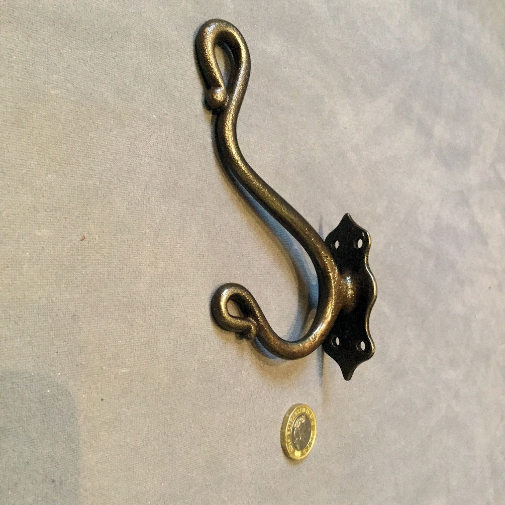 Cast Iron Hat and Coat Hook — Cast iron, 1920's