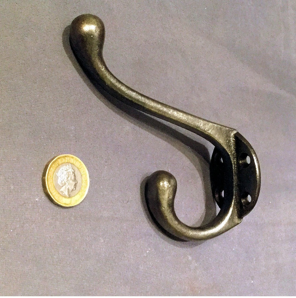 Cast Iron Hat and Coat Hook — Cast iron, 1920's